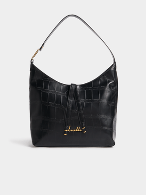 Luella Medium Croc Hobo Bag
