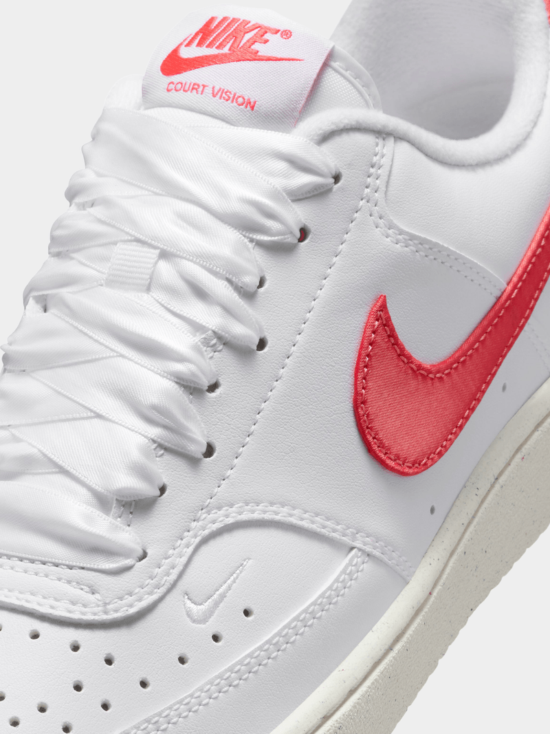 Nike Court Vision Low Nike Women's Red And White Sneakers