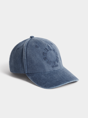 Relay Jeans Men's Washed Blue Peak Cap