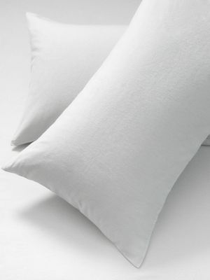Cotton Winter Bedding Standard Pillowcases 2 Pack Silver
