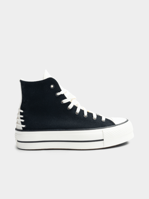 Women's Converse All Star Crafted Laces Hi Black/White Sneaker