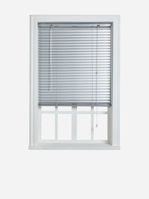 25mm Aluminium Venetian Blind Silver 60x160cm