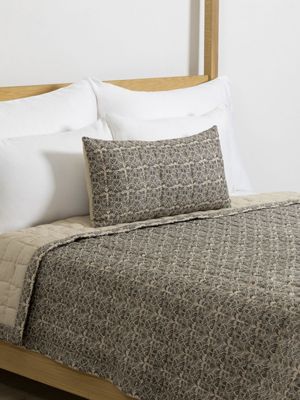 Granny Goose Kolkata Print Quilt Taupe 220x240cm