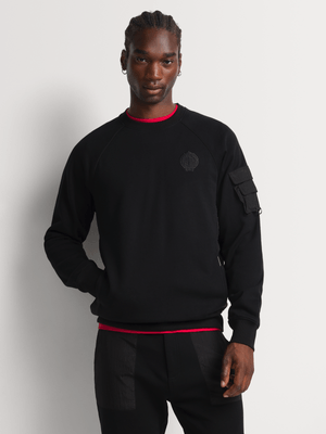 Fabiani Men's Black Utility Sweatshirt