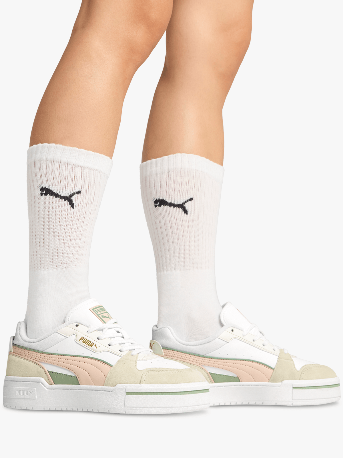 Sport Mix Puma Cali Sport White Coral Women's CALI G Spikeless Golf Shoes