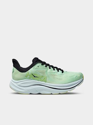Hoka Mens Clifton 10 Green/Black Running Shoes