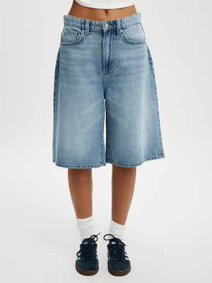 Women's Cotton On Blue Lyocell Wide Denim Jort