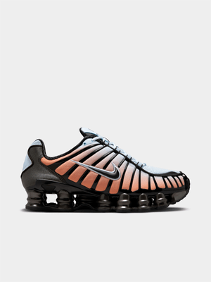 Nike Women's Shox TL Blue-Tint/Black/Orange Sneaker