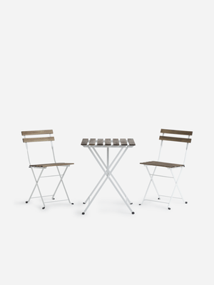 Excellent Houseware White Bistro Set 3Pcs