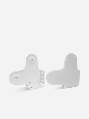 ROLLER DOUBLE BRACKET WHITE set of 2
