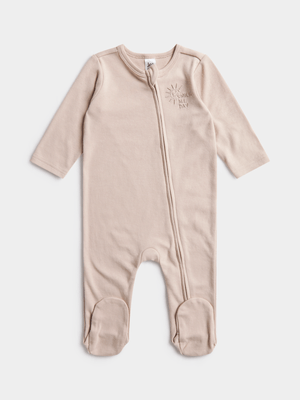 Jet Baby Stone Zip-up Sleepsuit