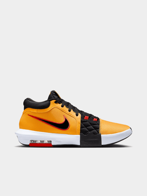 Nike Mens LeBron Witness VIII Gold/Black Basketball Shoes