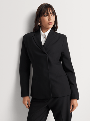 Concealed Placket Slim Fit Blazer