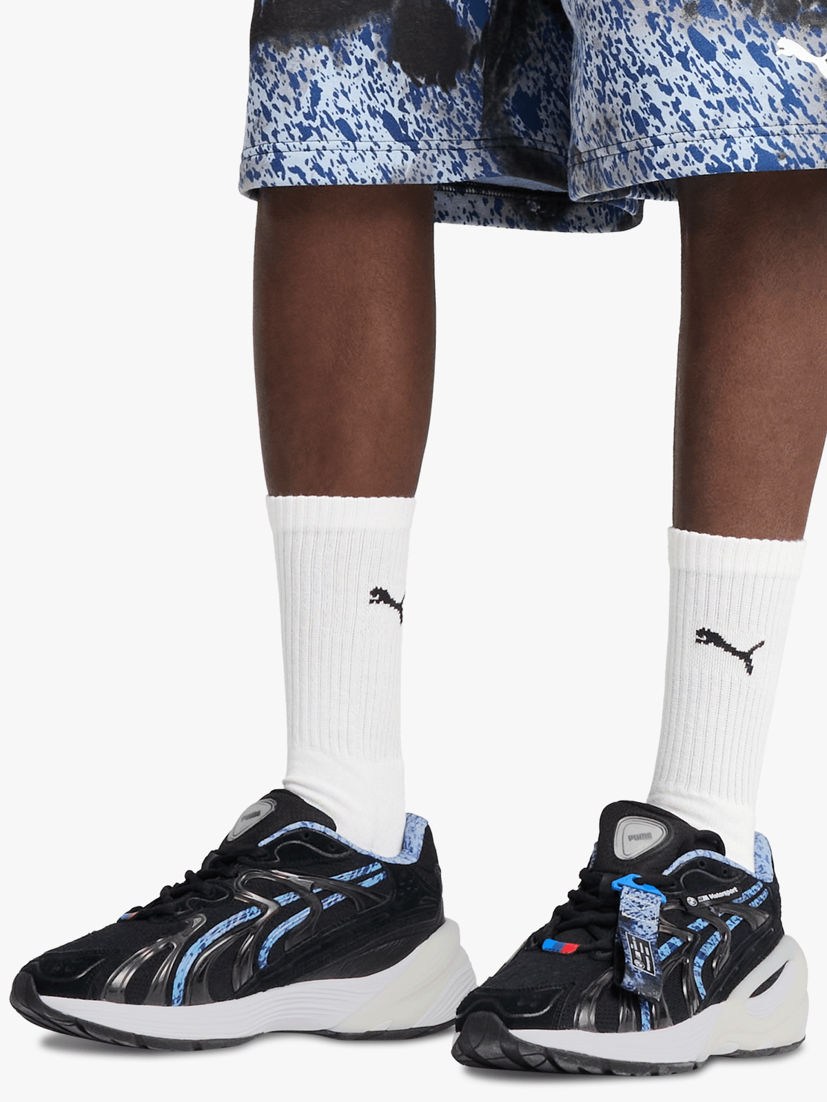 Puma Men's BMW MMS Inverse Colour Splash Black/Blue Sneaker | Bash