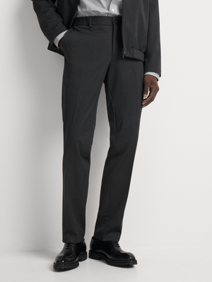 Fabiani Men's Charcoal Wool Blend Suit Trouser