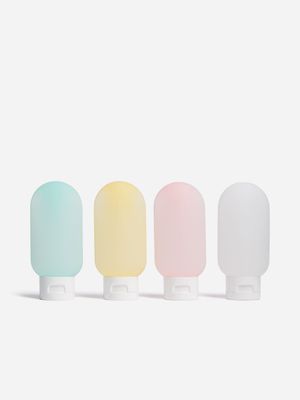 Foschini All Woman Pastel Capsule 4 Piece Travel Bottles