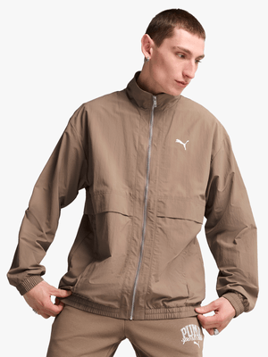 Puma Mens Style Totally Taupe Windbreaker