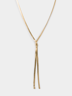 Snake Knotted Long Chain Necklace