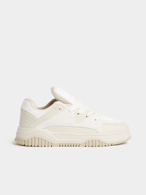 Jet Teen Boys Ecru Chunky Sneakers