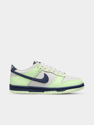 Nike Junior Dunk Low Grey/Navy/Volt Sneaker