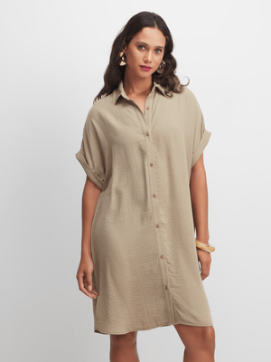 Exact Women's Natural Shirt Dress