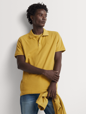 Relay Jeans Men's Pique Yellow Golfer