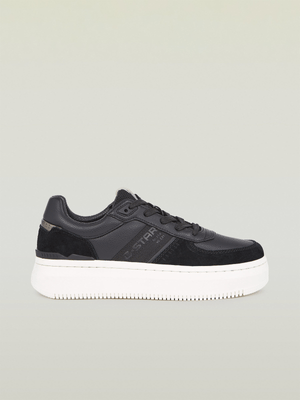 G-Star Women's Eve Basic Leather Black/Gun Metal Sneakers