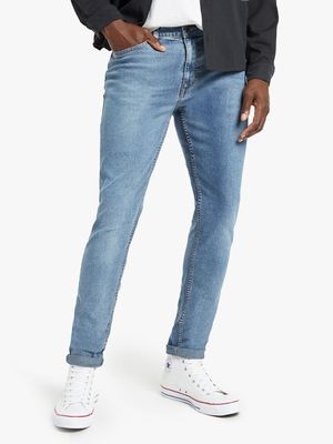 Men's Mid Blue Skinny Jeans