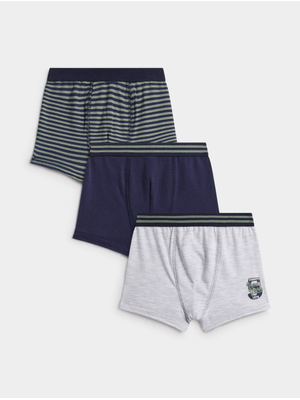 Jet Younger Boys Multicolour 3 Pack Bodyshorts