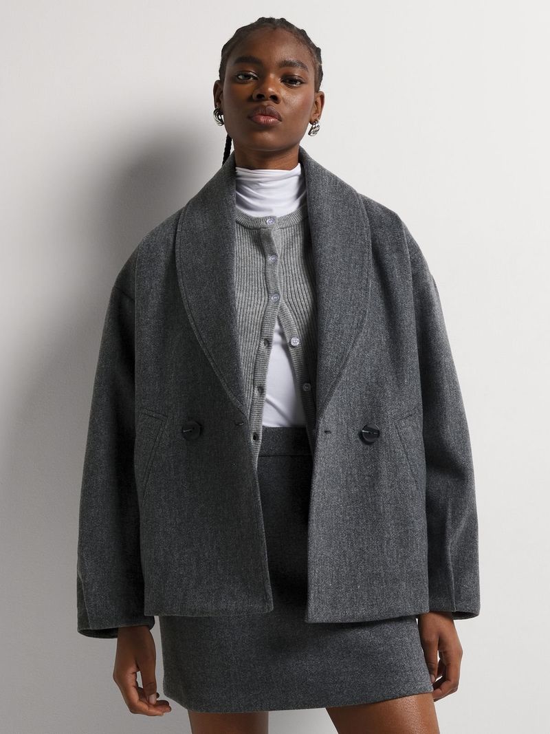 Melton Shawl Collar Coat | Bash