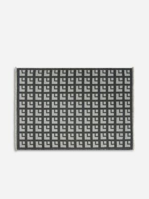 Squares Outdoor Rug Black 160x230cm