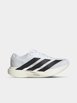 adidas Womens Adizero Evo SL White/Core Black Running Shoes