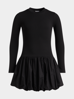 Girls Long Sleeve Bubble Dress