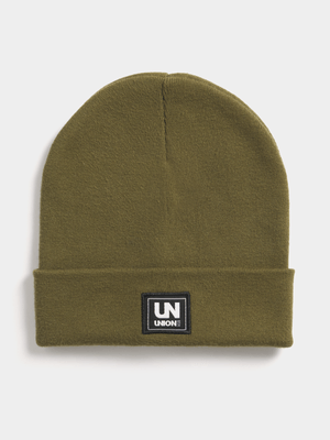 Union-DNM Men's Basic Green Beanie