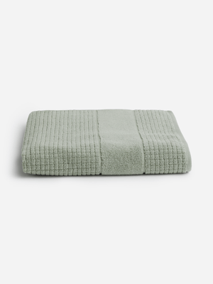 Jet Home Green Jacuared Bath Sheet