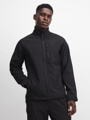 TS Mens Dri-Tech® Funnel Black Softshell Jacket