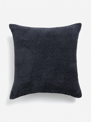 Jet Home Navy Chenille Scatter Cushion