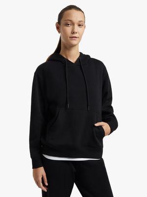 TS Womens Dynamic Fleece Black Hoodie