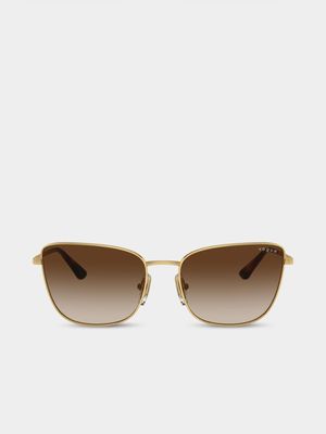 Vogue Eyewear Gold 56 Sunglasses