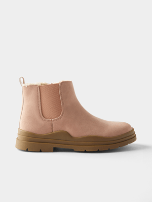 Cotton On Kids Pink Bobbi Lined Gusset boots