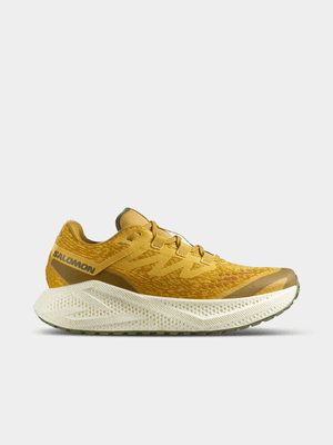 Salomon Mens Aero Glide 3 Gravel Yellow/Cream Trail Running Shoes