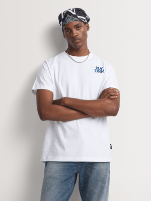 Union-DNM  Mens's Back Graphic White T-Shirt