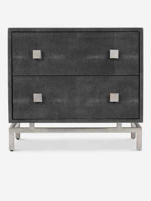 Shiloh Pedestal Shagreen Charcoal
