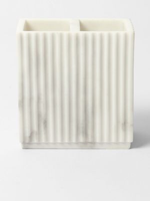 Toothbrush Holder Fluted Marble Look