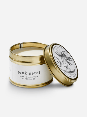 Amanda-Jayne Pink Petal Gold Tin Soy Candle