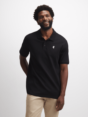 Men's  Pringle Black Austyn  Pique Golfer