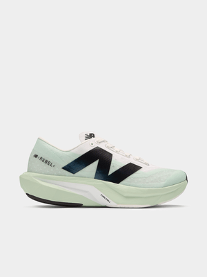 New Balance Womens FuelCell Rebel v4 Green/White Running Shoes