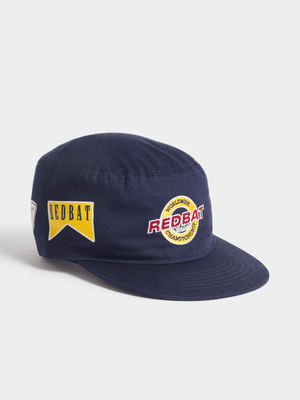 Redbat Unisex High Top Pillbox Navy Cap