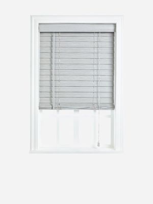 50mm Fauxwood Venetian Blind Tex Greywash 100x160cm
