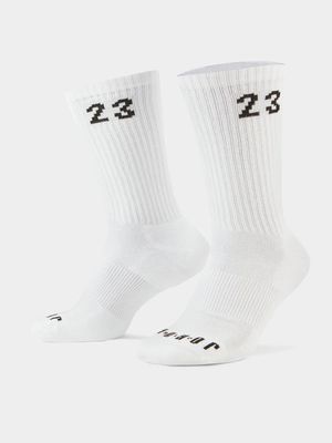 Jordan 3-Pack Essentials Black Crew Socks